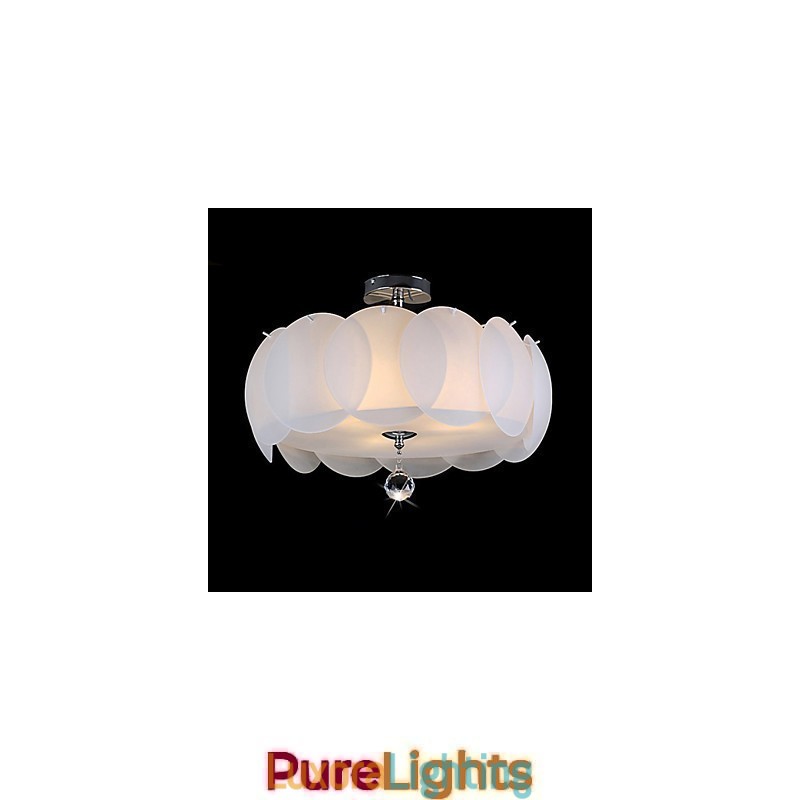 Designer Touch Decorative 3 Light Glass Chandelier Modern Pendant Light Family