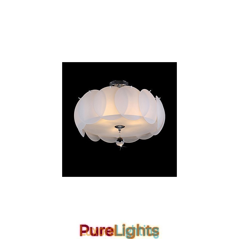 Designer Touch Decorative 3 Light Glass Chandelier Modern Pendant Light Family