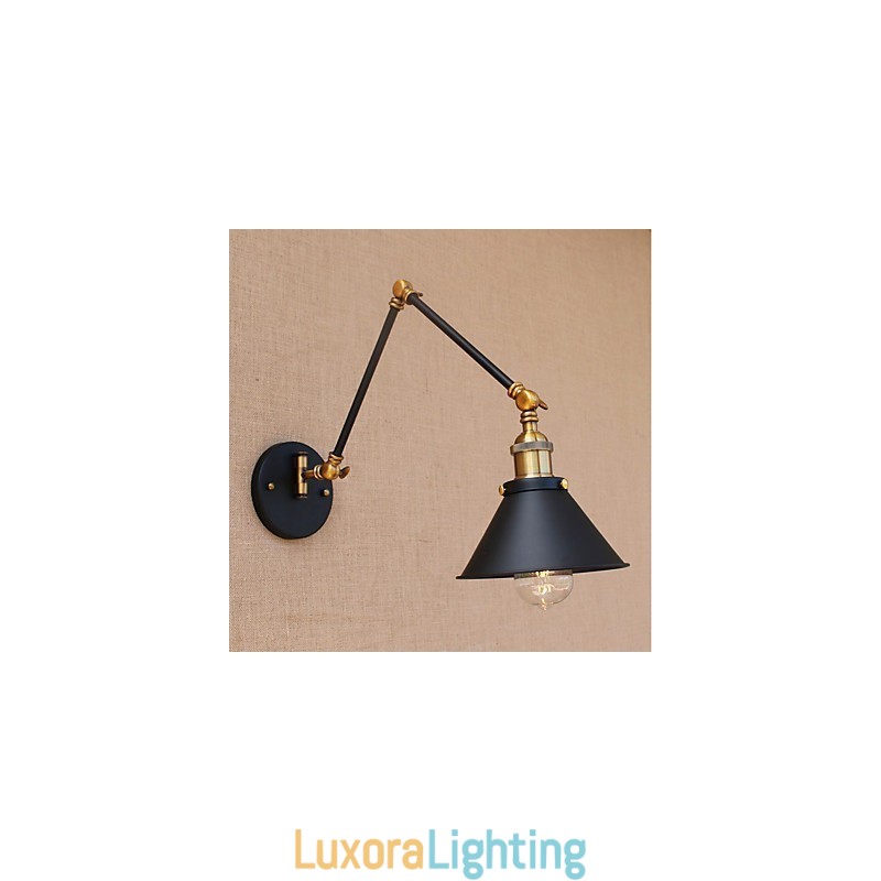 Designer Touch Decorative Vintage Country Electroplated Feature for Mini Style Swing Arm Eye Protection Downlight Swing Arm Lights