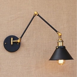 Designer Touch Decorative Vintage Country Electroplated Feature for Mini Style Swing Arm Eye Protection Downlight Swing Arm Lights