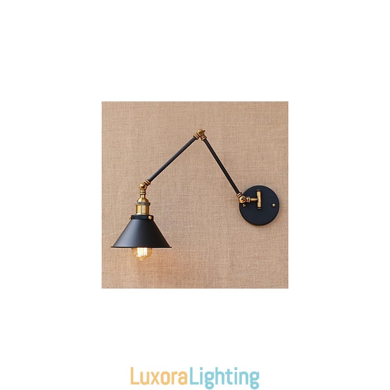 Designer Touch Decorative Vintage Country Electroplated Feature for Mini Style Swing Arm Eye Protection Downlight Swing Arm Lights