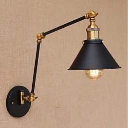 Designer Touch Decorative Vintage Country Electroplated Feature for Mini Style Swing Arm Eye Protection Downlight Swing Arm Lights
