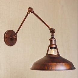 Designer Touch Decorative Long arm Half rusty Industrial Retro Nostalgic Retractable Folding Wall Sconces Wall Light