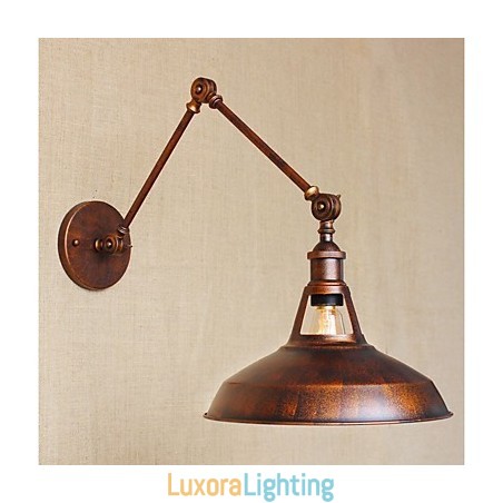 Designer Touch Decorative Long arm Half rusty Industrial Retro Nostalgic Retractable Folding Wall Sconces Wall Light