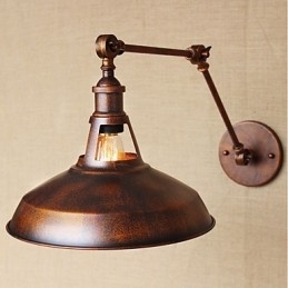 Designer Touch Decorative Long arm Half rusty Industrial Retro Nostalgic Retractable Folding Wall Sconces Wall Light