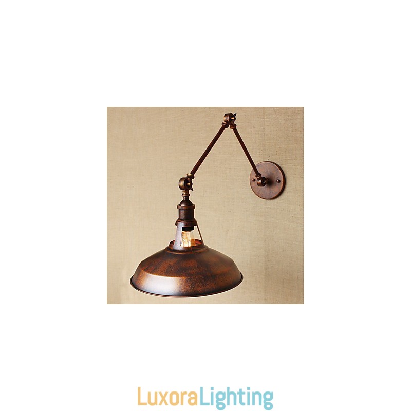Designer Touch Decorative Long arm Half rusty Industrial Retro Nostalgic Retractable Folding Wall Sconces Wall Light