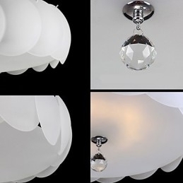 Designer Touch Decorative 3 Light Glass Chandelier Modern Pendant Light Family