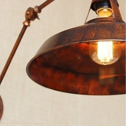 Designer Touch Decorative Long arm Half rusty Industrial Retro Nostalgic Retractable Folding Wall Sconces Wall Light
