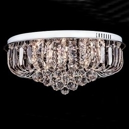 Designer Touch Decorative Flush Mount Crystal Traditional Classic Metal