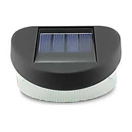 Designer Touch Decorative White Light Solar Light Path Wall Landscape Mount Garden Fence Light