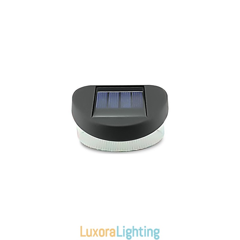 Designer Touch Decorative White Light Solar Light Path Wall Landscape Mount Garden Fence Light