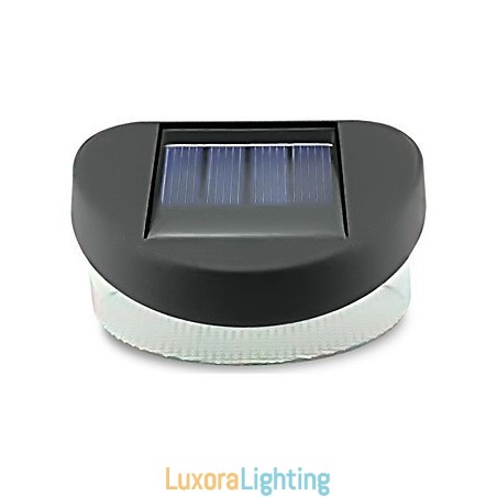 Designer Touch Decorative White Light Solar Light Path Wall Landscape Mount Garden Fence Light