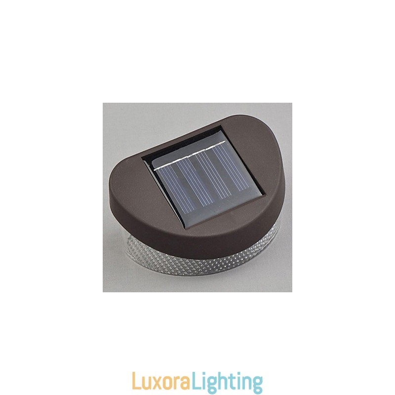 Designer Touch Decorative White Light Solar Light Path Wall Landscape Mount Garden Fence Light