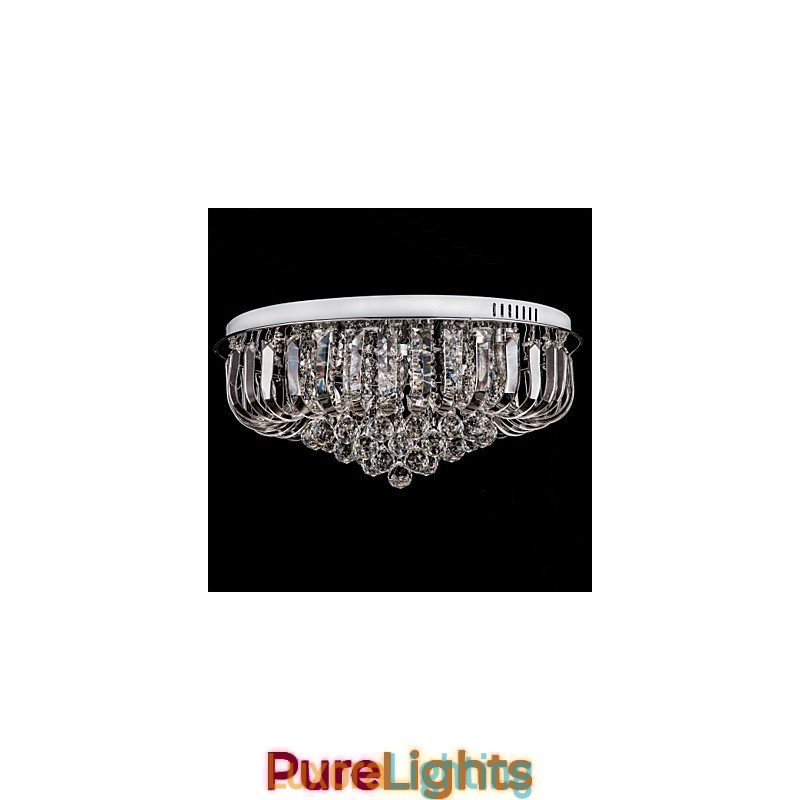 Designer Touch Decorative Flush Mount Crystal Traditional Classic Metal