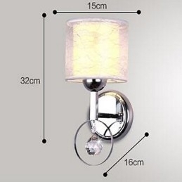 Designer Touch Decorative Crystal Modern Contemporary Electroplated Feature Uplight Wall Sconces Wall Light