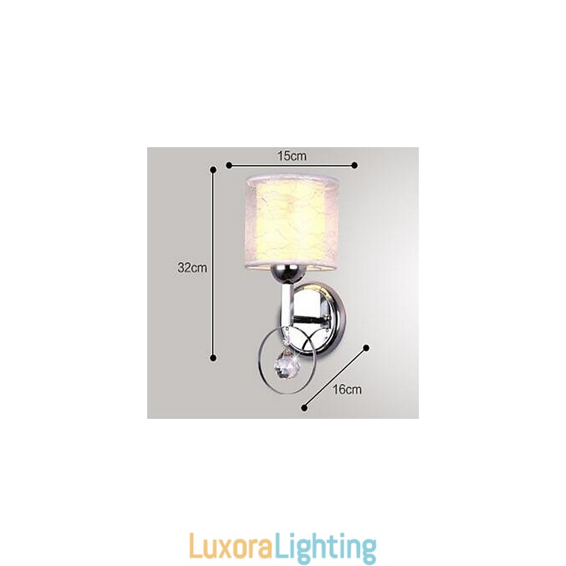 Designer Touch Decorative Crystal Modern Contemporary Electroplated Feature Uplight Wall Sconces Wall Light