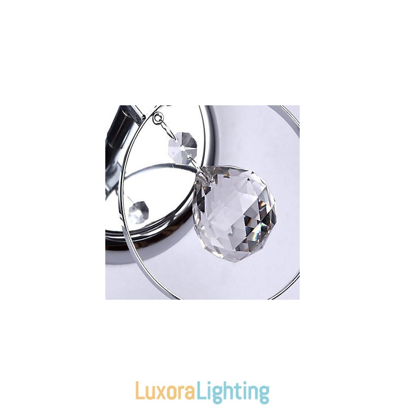 Designer Touch Decorative Crystal Modern Contemporary Electroplated Feature Uplight Wall Sconces Wall Light