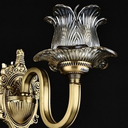 Designer Touch Decorative Rustic Lodge Brass Feature for Mini Style Uplight Wall Sconces Wall Light