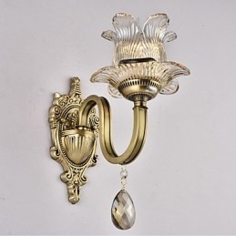 Designer Touch Decorative Rustic Lodge Brass Feature for Mini Style Uplight Wall Sconces Wall Light