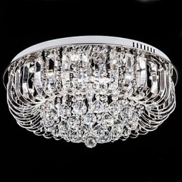 Designer Touch Decorative Flush Mount Crystal Traditional Classic Metal