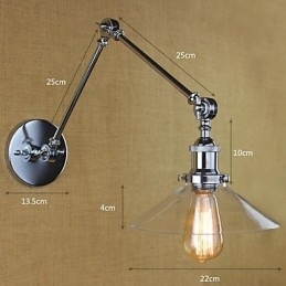 Designer Touch Decorative Vintage Country Retro Electroplate Feature for Mini Style Swing Arm Ambient Light Swing