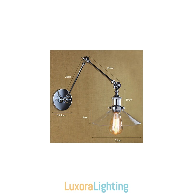 Designer Touch Decorative Vintage Country Retro Electroplate Feature for Mini Style Swing Arm Ambient Light Swing
