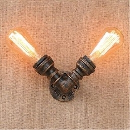 Designer Touch Decorative Nostalgia Simple Water Pipe Small Wall Lamp Wall Light