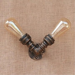 Designer Touch Decorative Nostalgia Simple Water Pipe Small Wall Lamp Wall Light