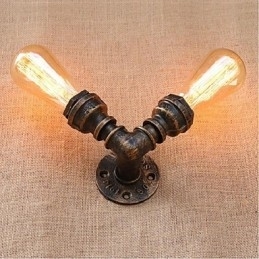 Designer Touch Decorative Nostalgia Simple Water Pipe Small Wall Lamp Wall Light