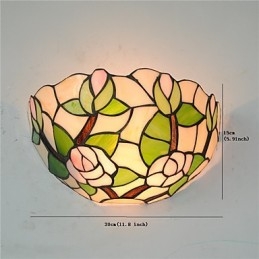 Designer Touch Decorative Retro Country Wall Lights Glass Shade Living Room Bedroom Restaurant Cafe Bar Wall Sconces