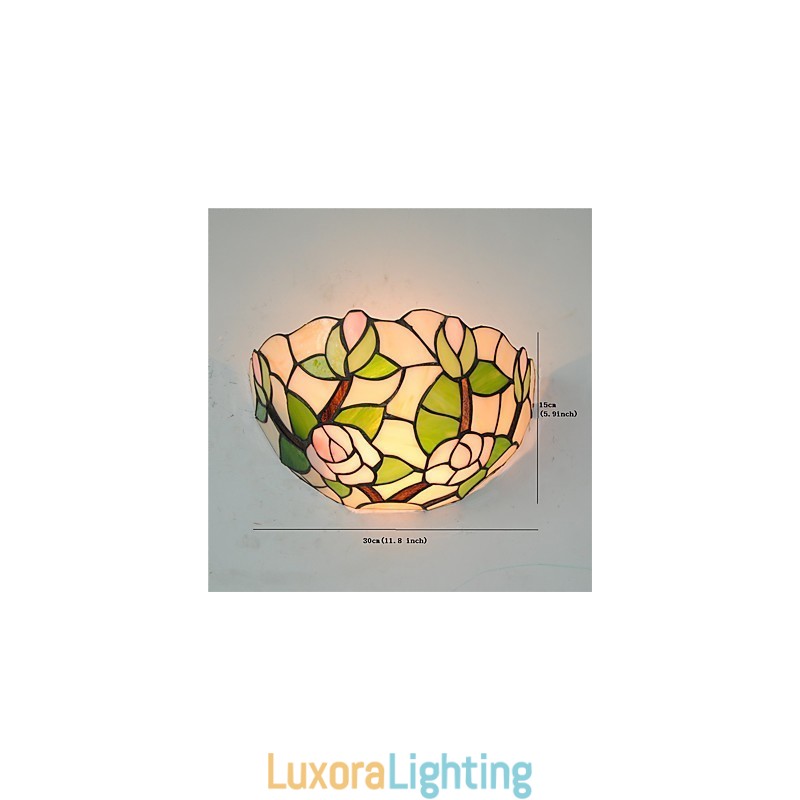 Designer Touch Decorative Retro Country Wall Lights Glass Shade Living Room Bedroom Restaurant Cafe Bar Wall Sconces