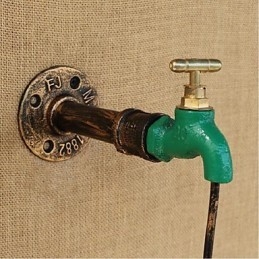 Designer Touch Decorative Edison Retro Water Pipe Wine Bottle Wall lamp Wall Light