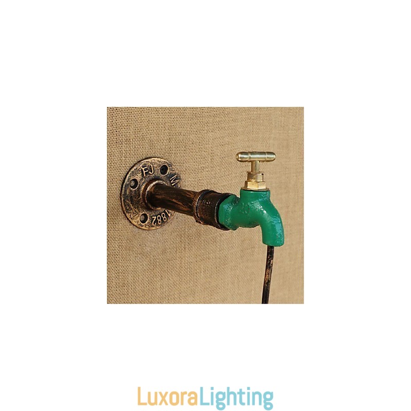 Designer Touch Decorative Edison Retro Water Pipe Wine Bottle Wall lamp Wall Light