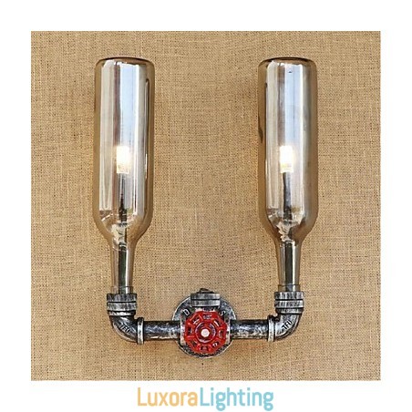Designer Touch Decorative Water Bottle Wall Lamp Wall Light Gray
