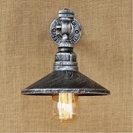Designer Touch Decorative Rustic Lodge Painting Feature for Ambient Light Wall Sconces Wall Light Silver