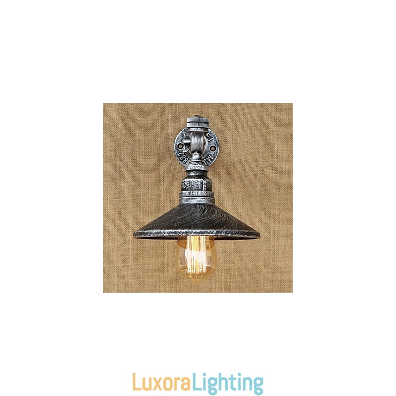 Designer Touch Decorative Rustic Lodge Painting Feature for Ambient Light Wall Sconces Wall Light Silver