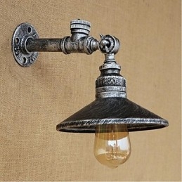 Designer Touch Decorative Rustic Lodge Painting Feature for Ambient Light Wall Sconces Wall Light Silver