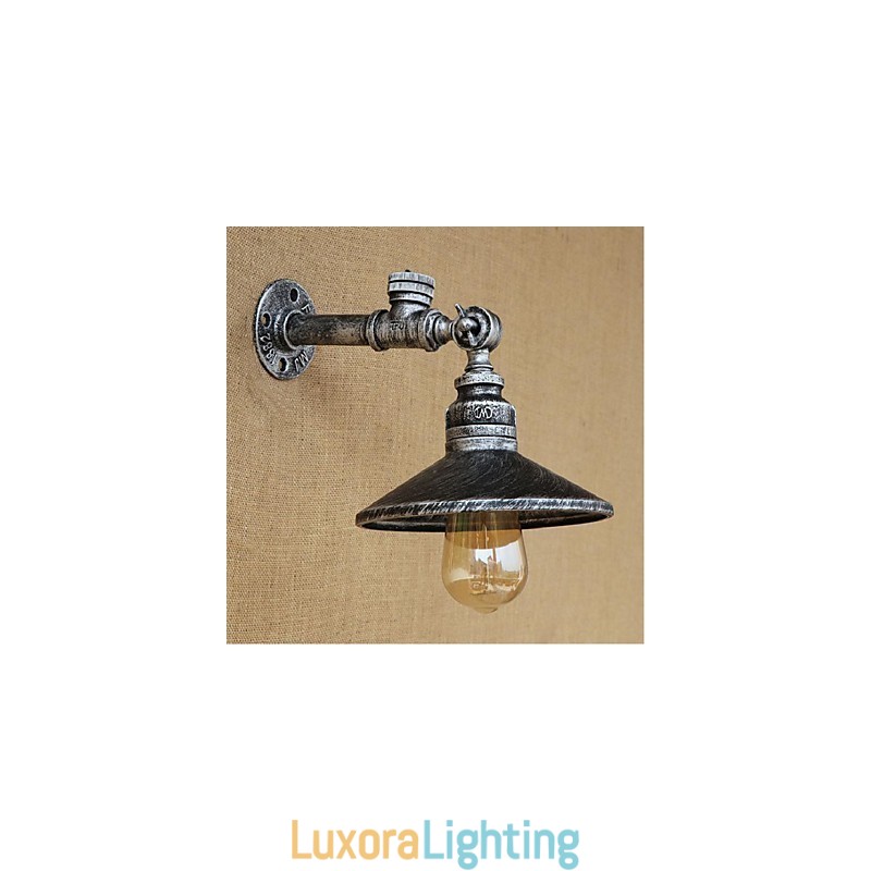 Designer Touch Decorative Rustic Lodge Painting Feature for Ambient Light Wall Sconces Wall Light Silver