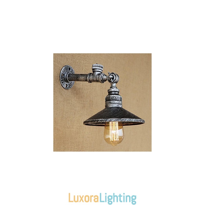 Designer Touch Decorative Rustic Lodge Painting Feature for Ambient Light Wall Sconces Wall Light Silver
