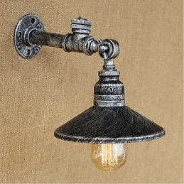 Designer Touch Decorative Rustic Lodge Painting Feature for Ambient Light Wall Sconces Wall Light Silver
