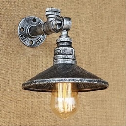 Designer Touch Decorative Rustic Lodge Painting Feature for Ambient Light Wall Sconces Wall Light Silver