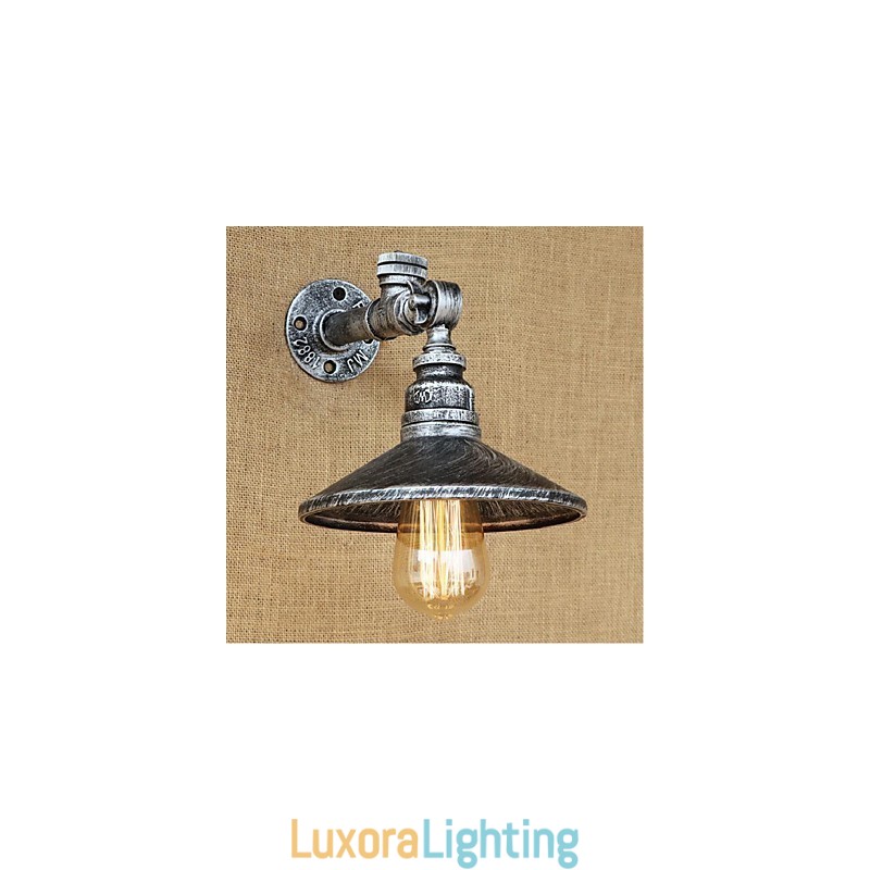 Designer Touch Decorative Rustic Lodge Painting Feature for Ambient Light Wall Sconces Wall Light Silver
