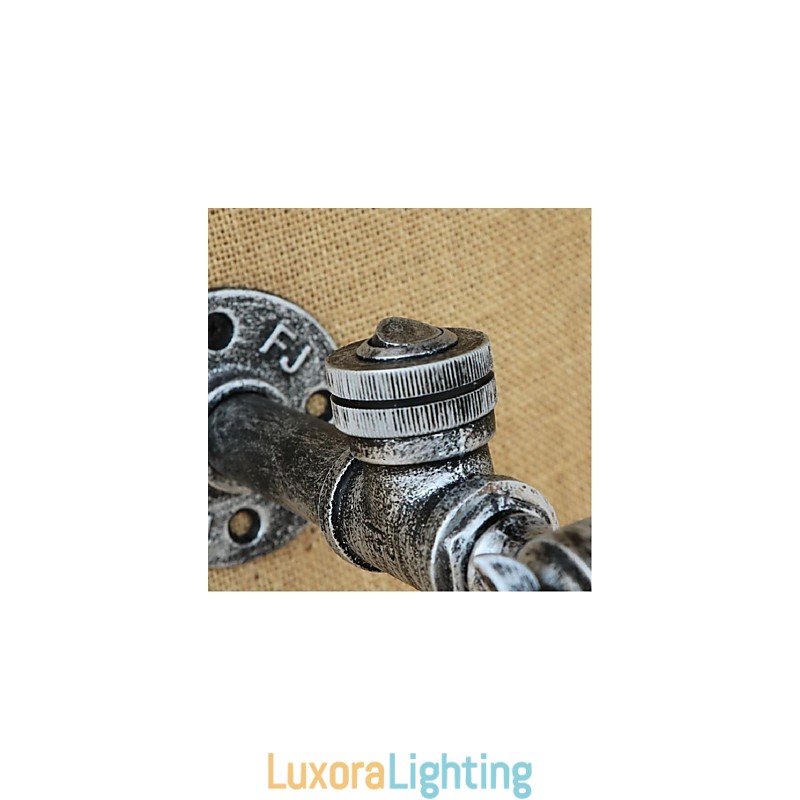 Designer Touch Decorative Rustic Lodge Painting Feature for Ambient Light Wall Sconces Wall Light Silver