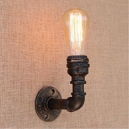 Designer Touch Decorative Nostalgia Simple Water Pipe Small Wall Lamp Wall Light