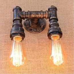 Designer Touch Decorative Nostalgia Simple Water Pipe Small Wall Lamp Wall Light
