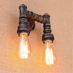 Designer Touch Decorative Nostalgia Simple Water Pipe Small Wall Lamp Wall Light
