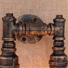 Designer Touch Decorative Nostalgia Simple Water Pipe Small Wall Lamp Wall Light