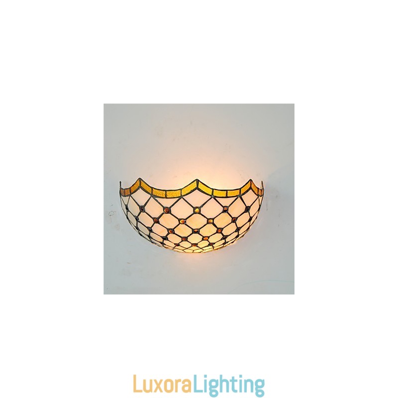 Designer Touch Decorative Retro Country Wall Lights Glass Shade Living Room Bedroom Restaurant Cafe Bar Wall Sconces