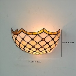 Designer Touch Decorative Retro Country Wall Lights Glass Shade Living Room Bedroom Restaurant Cafe Bar Wall Sconces