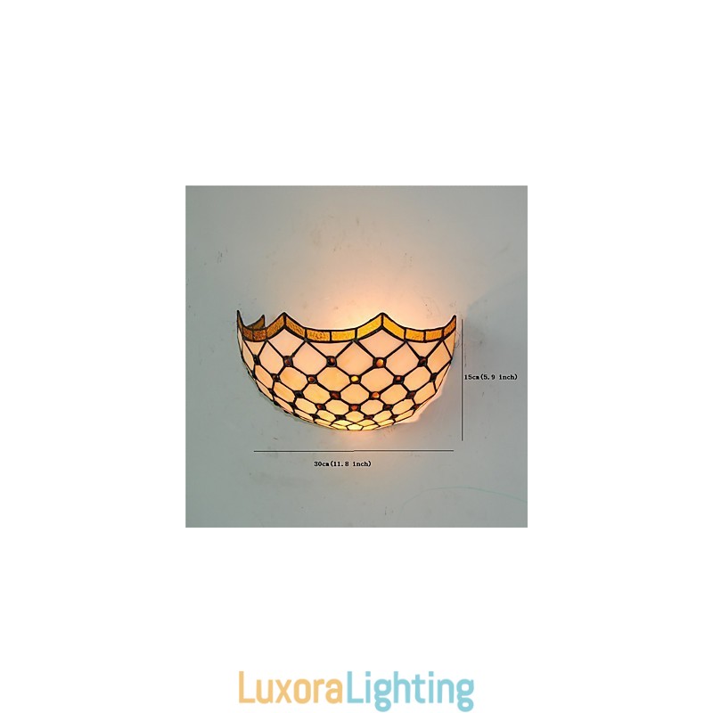 Designer Touch Decorative Retro Country Wall Lights Glass Shade Living Room Bedroom Restaurant Cafe Bar Wall Sconces